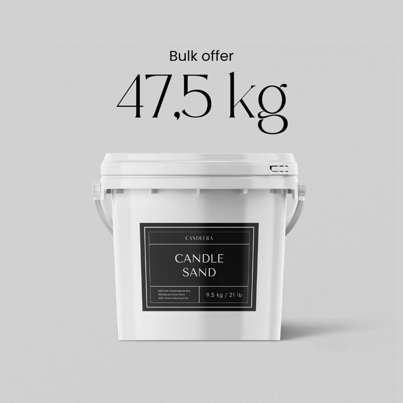 Candle Sand 47.5kg /105lbs + 1250 Wicks by Candlera®