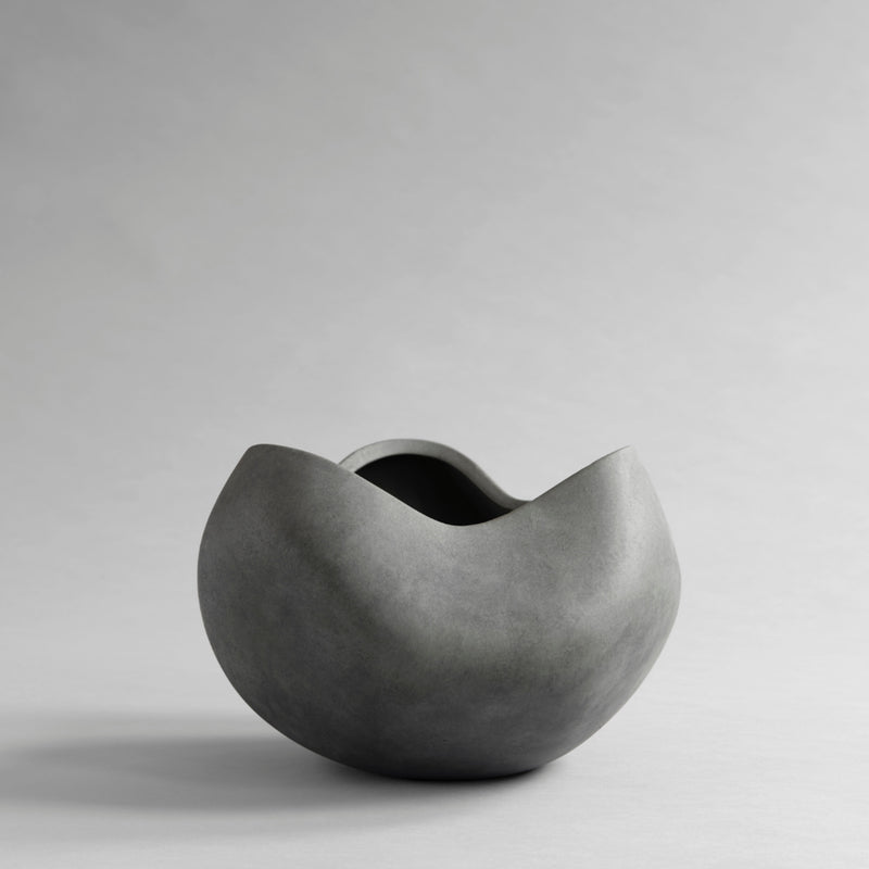 CURVE Dark Grey Ceramic Bowl