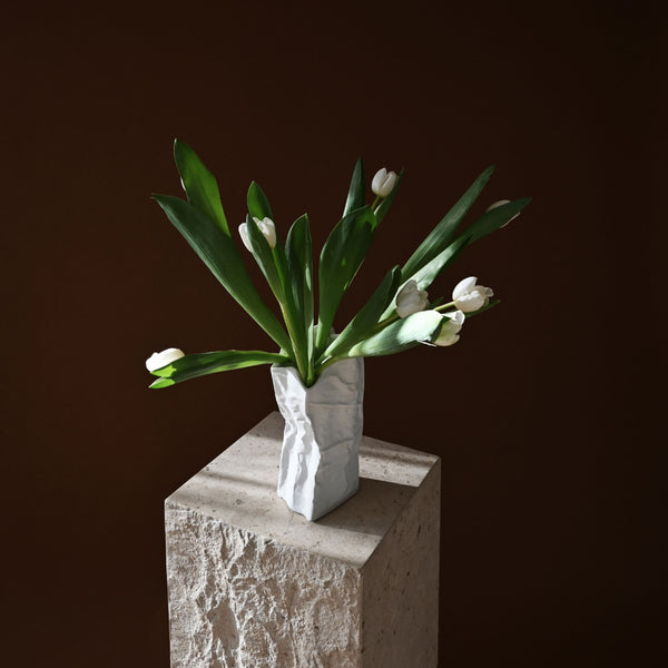 Kami Vase, Medium - Bone White
