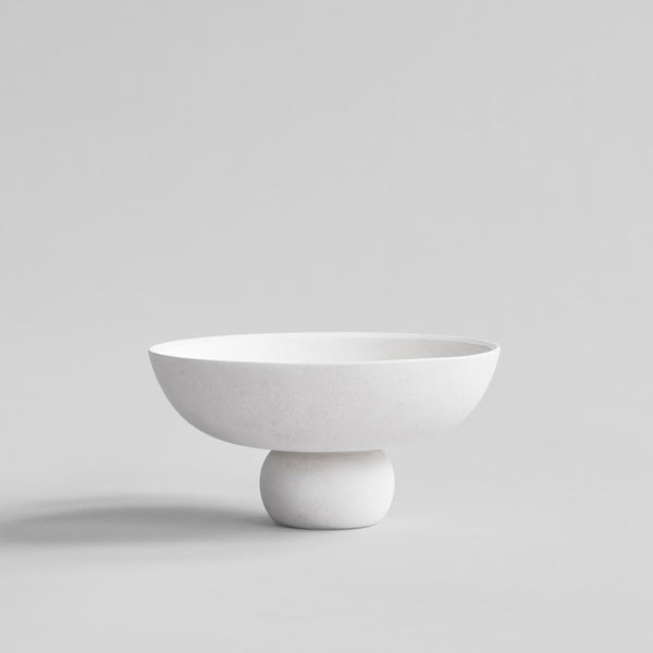 BABURU Mini White Ceramic Bowl for Candle Sand