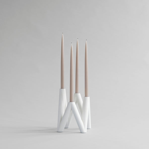 W Candle Holder - Bone White