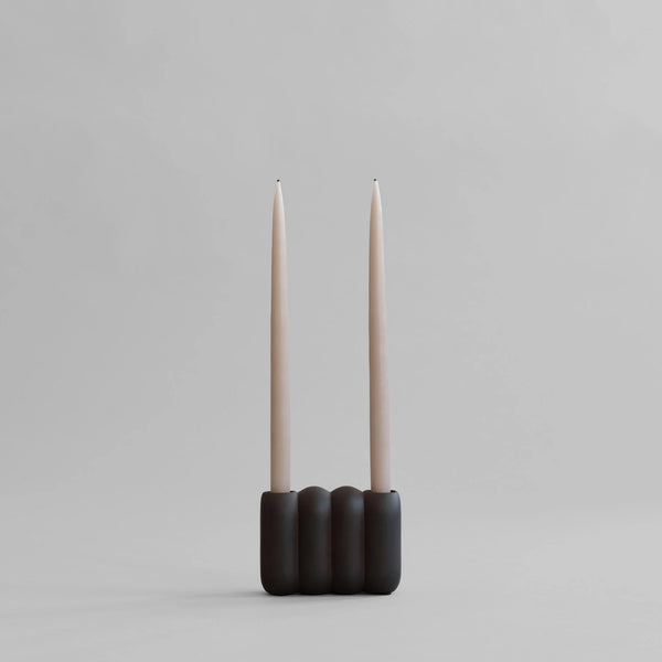 Tube Candle Holder, Mini - Coffee