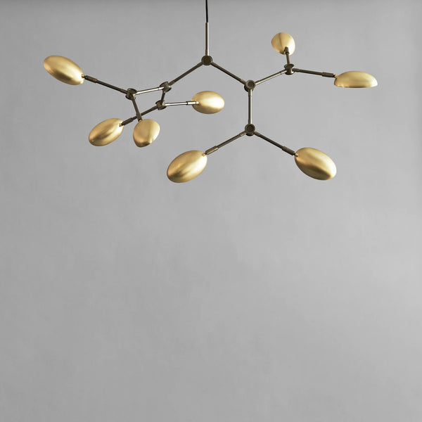 Drop Chandelier, Mini - Brass