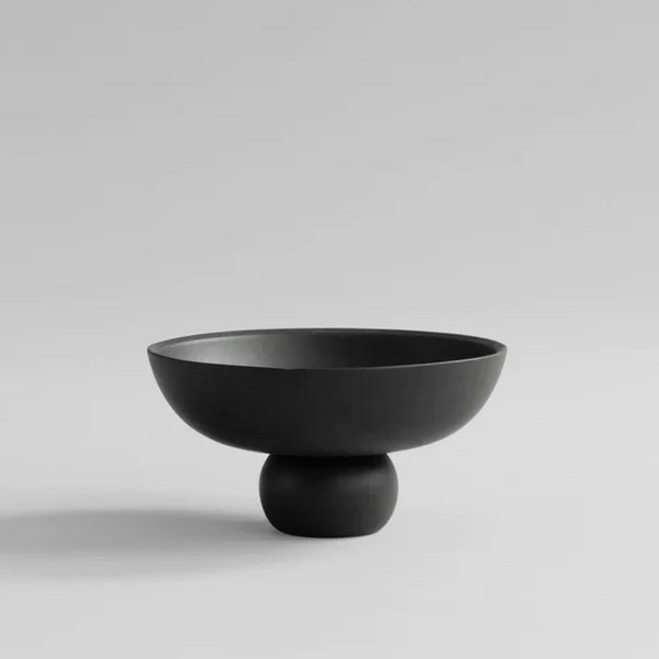 BABURU Mini Black Ceramic Bowl for Candle Sand