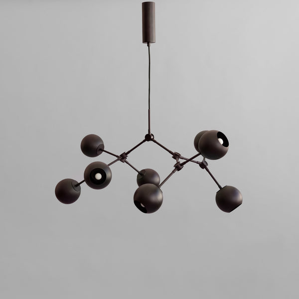 Drop Chandelier Globe, Mini - Burned Black