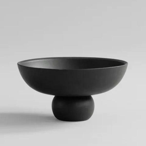 BABURU Big Black Ceramic Bowl